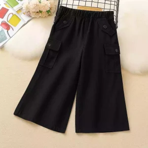 Celana Kulot Anak Perempuan Model Cargo Warna Lucu