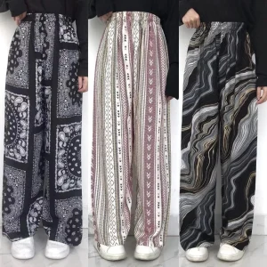 Celana Kulot Hommy Wanita Rayon Motif Terbaru