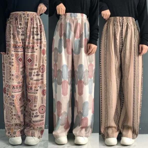 Celana Kulot Hommy Wanita Rayon Motif Terbaru